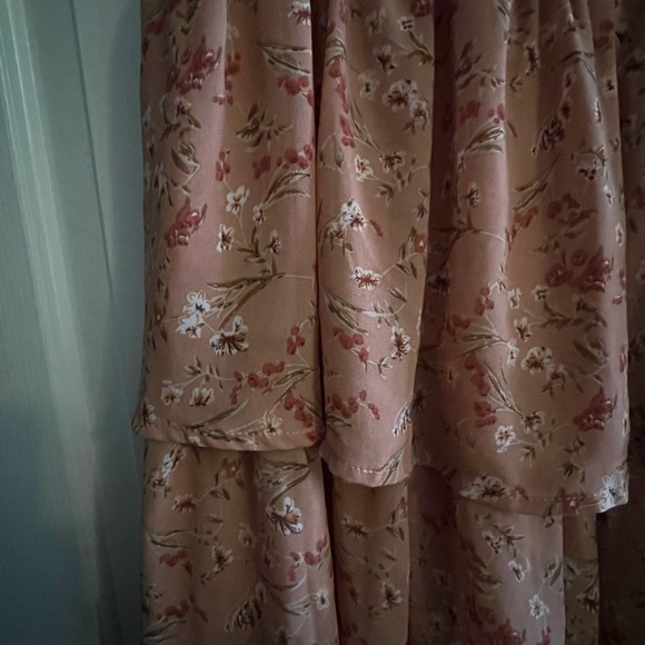 Floral Pink Maxi Dress - Picture 2 of 2